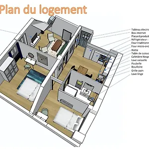Elegant 3 Pieces - Parking Apartment Thonon-les-Bains